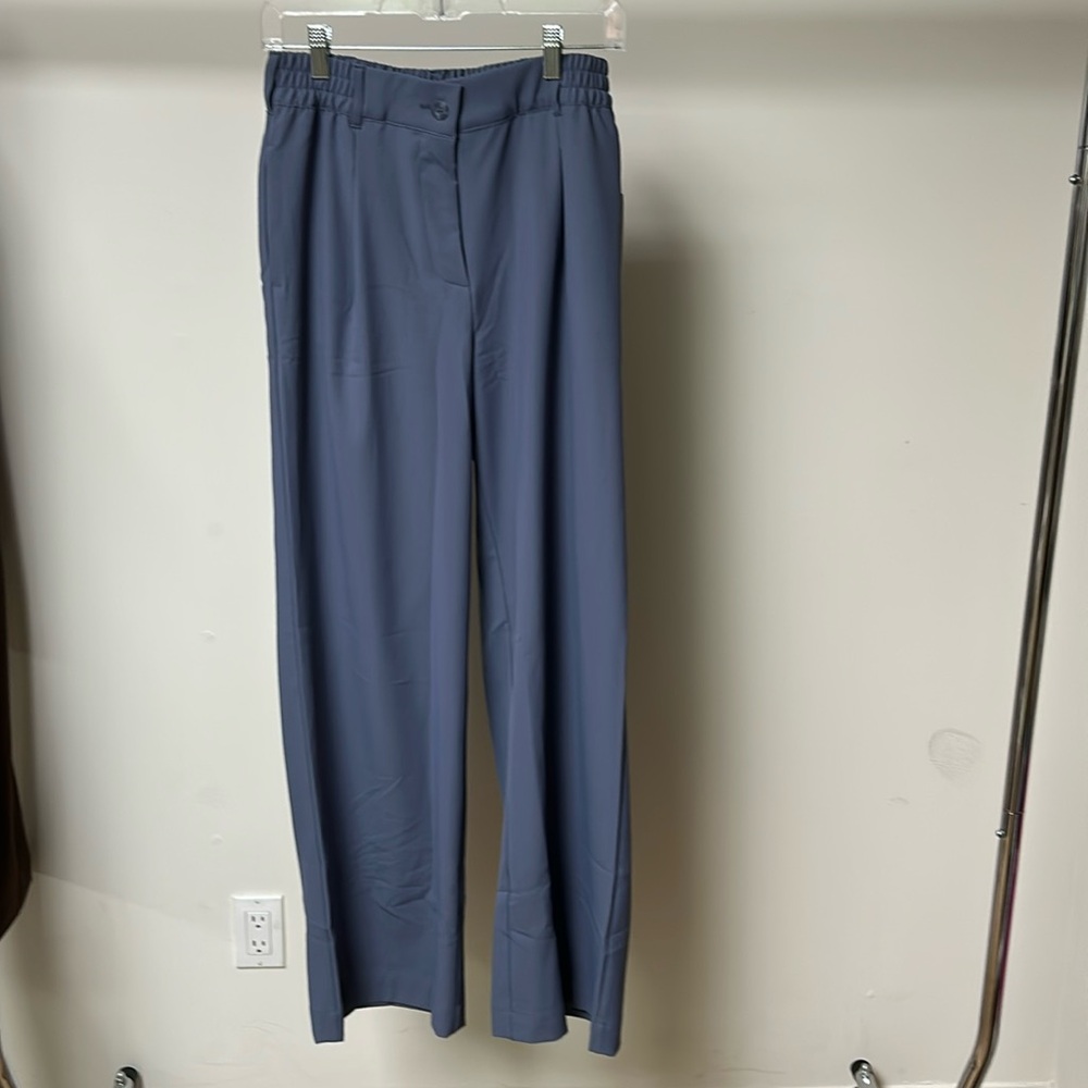 Beyond Yoga Slate Blue Wide Leg Pants